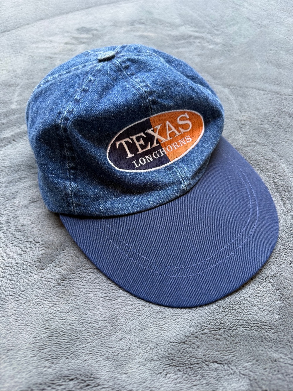 Vintage Texas Longhorns Denim Baseball Cap Hat